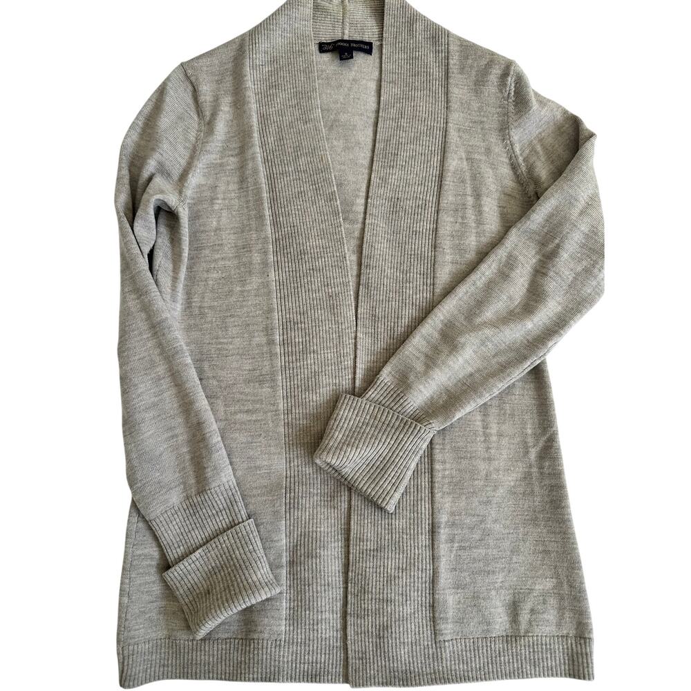 Womens Open Front Cardigan Neutral Knit Long Sleeve Lightweight Sweater